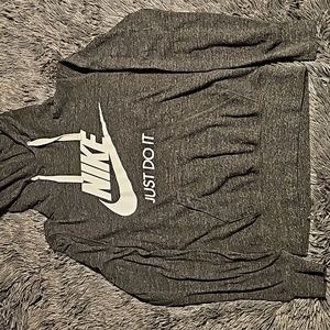 Gray Nike hoodie Medium